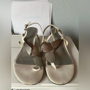 White sandals